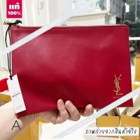 ? ของแท้ รุ่นใหม่ ?  YSL Beaute Pouch  Bag #RED  กระเป๋าใส่เครื่องสำอาง YSL