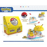 Scene Ornaments Home Decorations Holiday Gifts Birthday Pikachu Model Doll Figures Pokemon Cute Peripheral Toys To Assemble