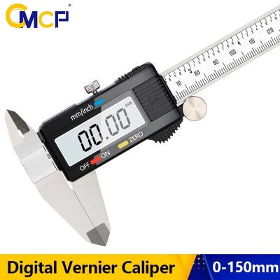 CMCP 0-150Mm Caliper 0.01Mm LCD Digital Caliper ไมครอนสแตนเลสเครื่องมือวัดเครื่องวัดระยะเวอร์เนีย