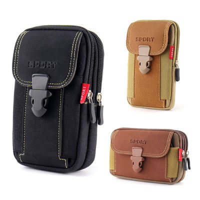 Phone Pocket Outdoor Sport Fanny Pack Waterproof Belt Zipper Tactical Travel Purse Mens Casual Bag Waist Pack