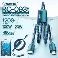 สายชาร์จ 2 in1 รุ่น RC-093t และ RC-092t สายชาร์จเร็ว เอาต์พุตคู่ TypeC to TypeC+iph เอาต์พุตสูงสุด 100W