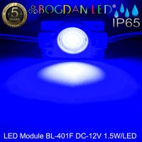 LED Module BL-401F-B สีน้ำเงิน DC-12V 1.5W/Module แอลอีดีโมดูล กันน้ำ IP65สำหรับตัวอักษรป้ายไลท์บ็อก และป้ายโฆษณา ราคาต่อ 1 Module