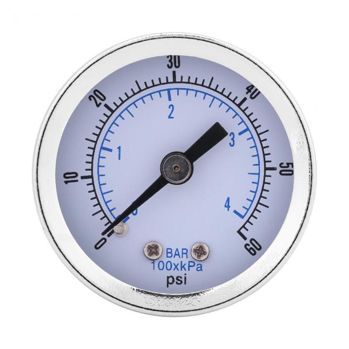 Hydraulic Pressure Gauge 0-60psi 0-4bar 1/8"bspt Pressure Gauge ...