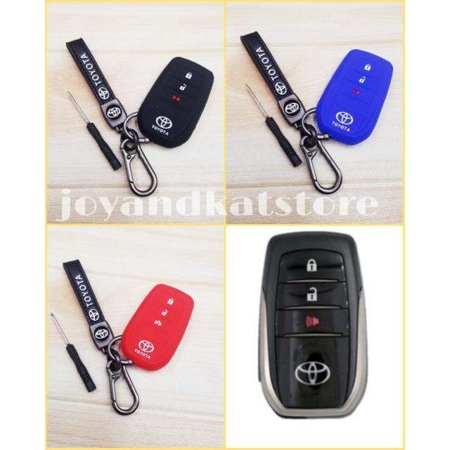 Toyota hilux conquest silicon keychain toyota fortuner 3 4 buttons car
