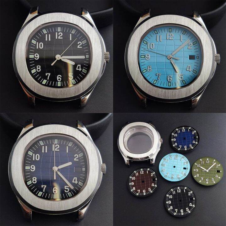 nh35-case-nautilus-41mm-watch-accessories-add-luminous-dial-hands-stainless-steel-case-casesuitable-for-nh35-nh36-movement