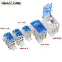 ▤✵ UUK-80A/125A/160A/250A/400A/500A Rail type splitter box universal wire connector Splitter High current distribution box 1000V