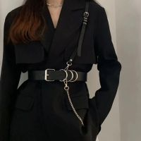 【hot】 Fashion Luxury Belts for Woman Pu Leather Harness Waist Goth Corset Bondage Womens Accessories Gothic