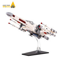 Acrylic Display Stand for Wars Luke Skywalker’s X-Wing Fighter 75301 75302 Model Building Blocks (Not include the model)