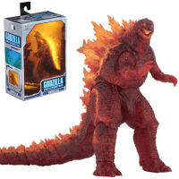 Neca 2022 เวอร์ชั่นภาพยนตร์ของ Red Lotus Godzilla Godzilla โมเดลมอนสเตอร์ที่เคลื่อนย้ายได้