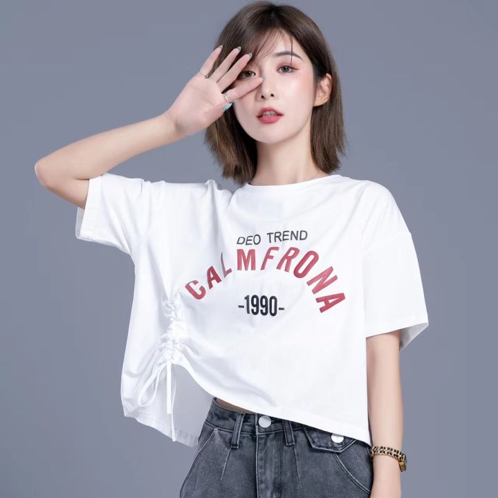 triple-a-2022-new-korean-fashion-style-oversized-crop-top-round-neck-women-short-sleeved-tee-shirt-letter-print-crop-top