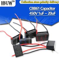 CBB61 450V 0.8uF~12uF Terminal Ceiling Fan Motor Running Rectangle Capacitor 1UF 1.2UF 1.5UF 1.8UF 2UF 2.5UF 3UF 3.5UF 4UF 4.5UF Electrical Circuitry