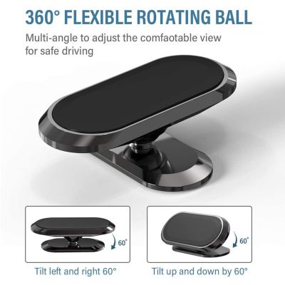 Magnetic Car Phone Holder Rotatable Mini Strip Shape Stand For Huawei Metal Strong Magnet GPS Car Mount for iPhone 12 Car Mounts