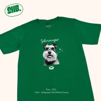 sherbettee|เสื้อยืดลายน้องหมา Schnauzer