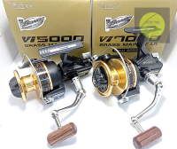 รอกสปิน Viking Gold Series. ของแท้100% ขนาด Vi5000 และ Vi7000 เบรคหนัก15 kg.เสียงดัง แถมจารบีทุกกล่อง บอดี้โลหะทั้งตัว แขนเกลียวแข็งแรงสวยงาม