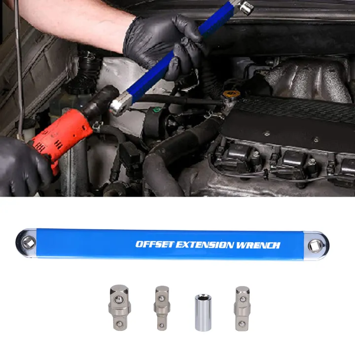ชุดประแจขยาย เหล็กคาร์บอนสูง Offset Ratchet Spanner Extender with