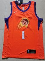 Top-quality Mens Basketball Jersey 2019-20 Phoenix Suns 1 Devin Booker Orange Jersey - Statement Edition