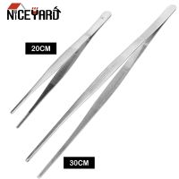 【cw】 NICEYARD Garden BBQ Toothed Tweezer Barbecue Food Straight 【hot】