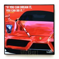 รูปภาพ รถ Ferrari Car เฟอร์รารี่ รูปภาพ​ติดผนัง pop art พร้อมกรอบและที่แขวน กรอบรูป Supercar รถสปอร์ต รถยนต์ แต่งบ้าน ของขวัญ