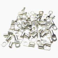 20Pcs Tin Plating Copper Tube Connecting Terminal Rings Cable Lug JG6 5/6/8 6mm2 Wire 5/6/8mm Hole