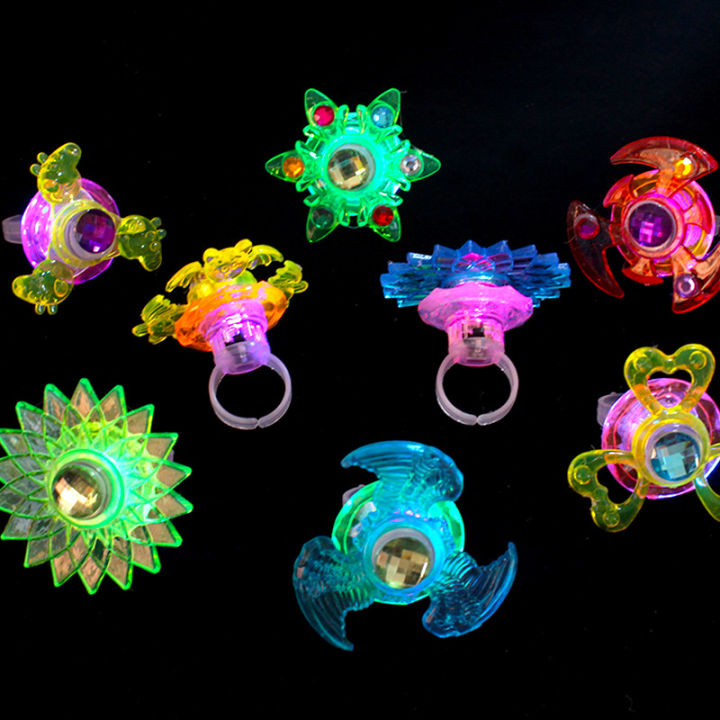 เด็กเรืองแสงของเล่น-gyro-แหวนแฟลชปั่น-gyro-นิ้วโคมไฟ