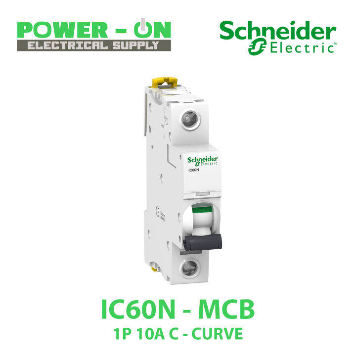 IC60N - Miniature Circuit Breaker - 1P - 10A - C Curve By Schneider ...