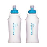 2Pcs 500Ml TPU Soft Flask ขวดน้ำกีฬาแบบพับได้สำหรับ Hydration Pack สำหรับวิ่งเดินป่าขี่จักรยานปีนเขา Jogging