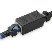 เครื่องมืออินเตอร์เน็ตอัลลอยใหม่1ชิ้น RJ45 CAT5ปลั๊กเชื่อมอะแดปเตอร์เครือข่ายสาย LAN ตัวขยายตัวเชื่อมต่อสายอะแดปเตอร์