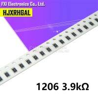 ตัวต้านทานชิป3.9K โอห์ม1206ตัวต้านทาน Smd 100ชิ้น3k9 0.25W 1/4W