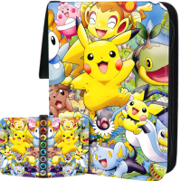 ใหม่ 400pcs Pokemon Binder อัลบั้มคลิปเก็บบัตรซิป PU วัสดุเก็บกระเป๋า GX แสดงบัตรหนังสือของเล่นของขวัญวันเกิด