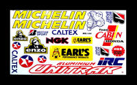 MICHELIN IRC Logo สติ๊กเกอร์แต่งรถมอเตอร์ไซค์ ATV หมวกกันน็อค รถยนต์ สติ๊กเกอร์เคลือบเงาคุณภาพดี