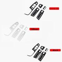 Special Offers Car Door Armrest Window Lifter Switch Buttons Decoration Frame Cover Trim 7Pcs For Audi Q7 2008-2015 Interior Auto Accessories