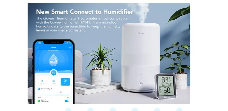 Govee Bluetooth Hygrometer Thermometer Greenhouse