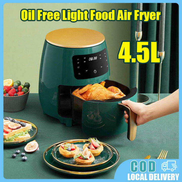 Home Air Fryer 4.5L Multi Electric Airfryer Machine No Smoke Oil LCD