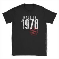 Made In 1978 All Original Parts Birthday T-Shirt Anniversary Novelty T Shirts For Men Short Sleeves Clothes Tee Shirt Cotton S-4XL-5XL-6XL