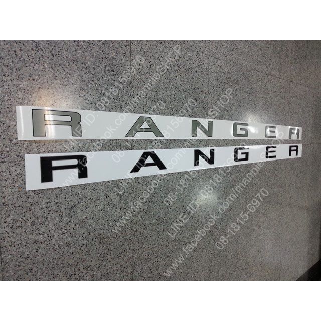 สติ๊กเกอร์อย่างดี-แบบดั้งเดิม-ติดฝาท้าย-คำว่า-ranger-สำหรับรถ-ford-ranger-ปี-2012-sticker-ติดรถ-แต่งรถ-ฟอร์ด-เรนเจอร์-ปีสองพันสิบสอง-สติกเกอ-สวย-ดี