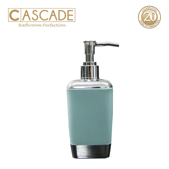 Cascade 250 ml Lotion Dispenser in Blue L 6.7 cm x W 6.7 cm x H 9.8 cm