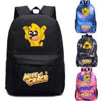 [แฟชั่น] Mochila Mikecrack กระเป๋าเป้สะพายหลังสำหรับหนุ่มๆสาวๆการ์ตูนกระเป๋านักเรียนนักเรียนกลับไปที่โรงเรียนรายการที่เด็ก39; S กระเป๋าเป้สะพายหลังเดินทาง B Agpack