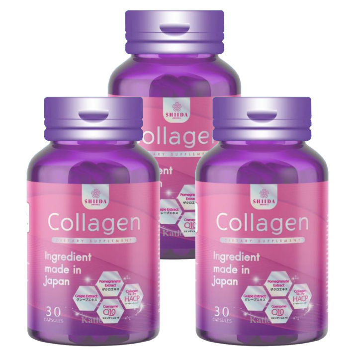 รุ่นใหม่-shiida-collagen-ชิดะ-คอลลาเจน-hacp-อิมพอร์ตจากญี่ปุ่น-ขนาด-30-แคปซูล
