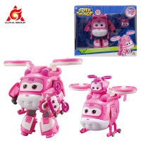 Super Wings 5นิ้ว Transforming Supercharged Dizzy &amp; Mini Magnetic Transforming Super Action Figures ของเล่นเด็กเปลี่ยนรูป