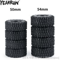 YEAHRUN 4PCS 1.0 Soft Rubber All Terrain Wheel Tires 50x20/54x23mm for 1/24 RC Crawler Car Axial SCX24 1/18 TRX4M Upgrade Tyres