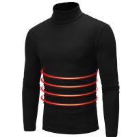 Mens Sweater Long Sleeve Sweater Shirt Formal Meeting Party Conference Wear Thermal Underwear