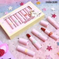 ? SIVANNA COLORFUL UNICORN MAGIC LIPSTICK COLLECTION รหัสHF45 (3.8g. x 5แท่ง) ซีเวียนาลิปสติกเนื้อแมท [ ดูแลความสวยความงาม ]