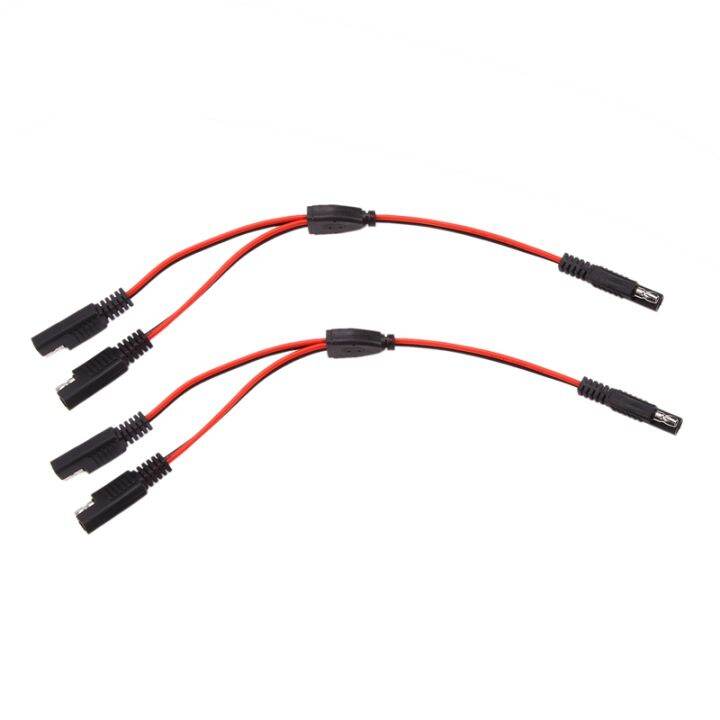 5pc-diy-1-to-2-sae-power-extension-cable-adapter-connector-2-pin-quick-connect-disconnect-plug-sae-power-extension-cable