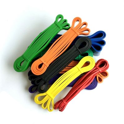 208cm Rubber Resistance Bands Pull Rope Yoga Elastic Workout Rubber Loop Strength Band For Women Men Fitness Training