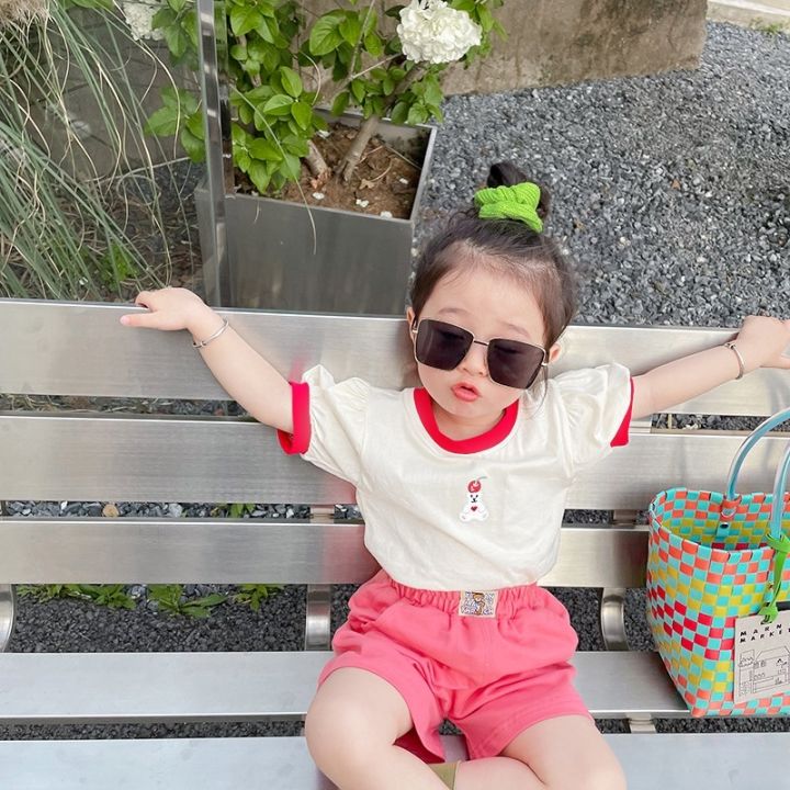 hiluojiangqushuangyangyou-เสื้อยืดคอกลม-สําหรับเด็กผู้หญิง-อายุ-0-6-ปี