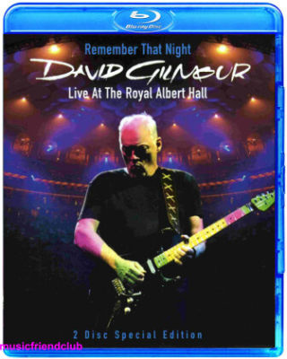 David Gilmour remember that night live (two disc Blu ray BD50)