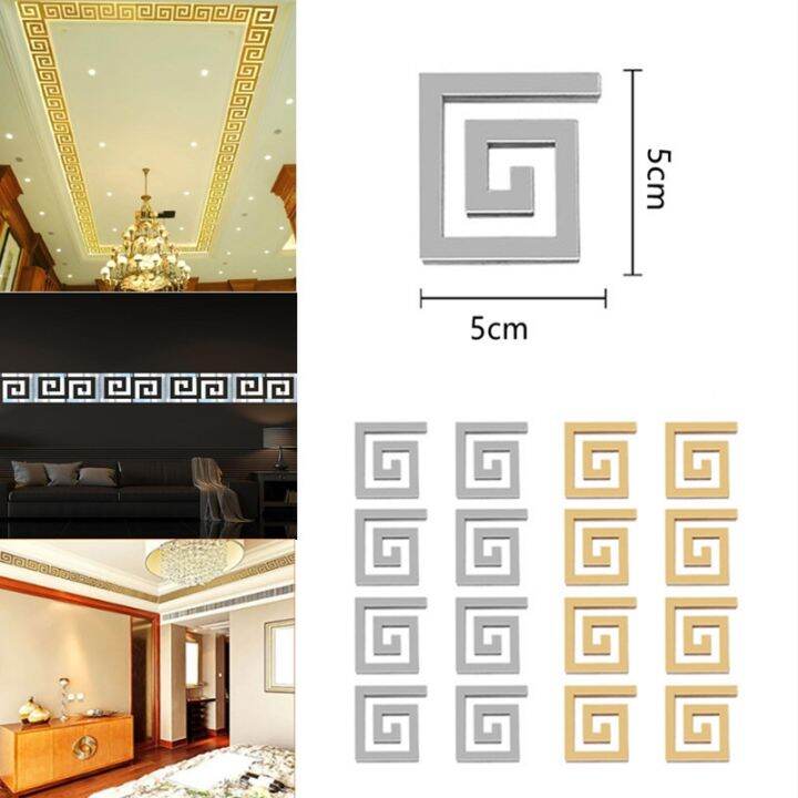 cw-stickers-walls-decoration-adhesive-mirror-sticker-4pcs-room-aliexpress