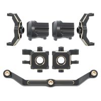 TRX4M Brass Weight Caster Blocks Servo Link Steering Knuckle Diff Cover for 1/18 RC Crawler TRX-4M Defender Bronco Upgrade Parts