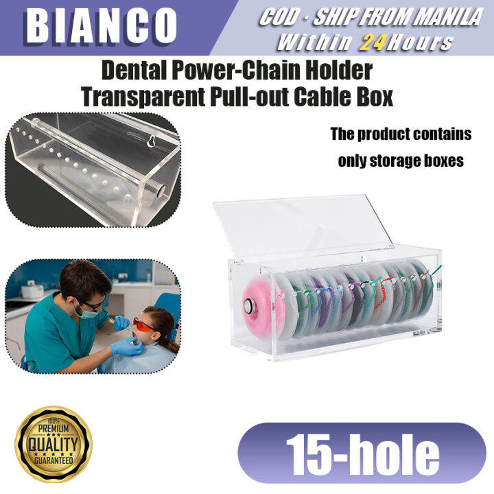 1pc Dental Orthodontic Power Chain Acrylic Dispenser Placing Box