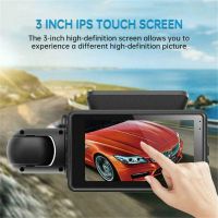 2 Lens Car Video Recorder HD1080P Dash Cam Car Black Box 3.0inch IPS Camera Recorder Night Vision G Sensor Dvr